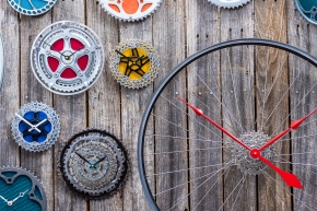 Bike Clocks by Tread & Pedals